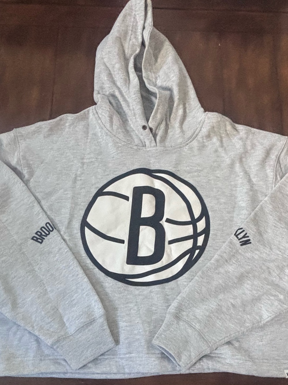 Brooklyn Nets  ‘47 Brand Hoodie Women Graphic Pullover Size Medium NWT